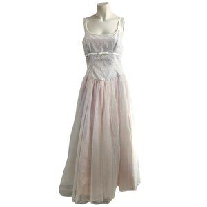 Vintage Y2K ALFRED ANGELO Fairytale Prom Dress Lace Corset Tulle Skirt Ballgown